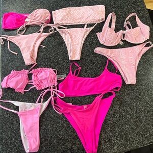 PINK BUNDLE 5 for 30 (SIZE: S/M) lmk if interested in other bikini, I can bundle